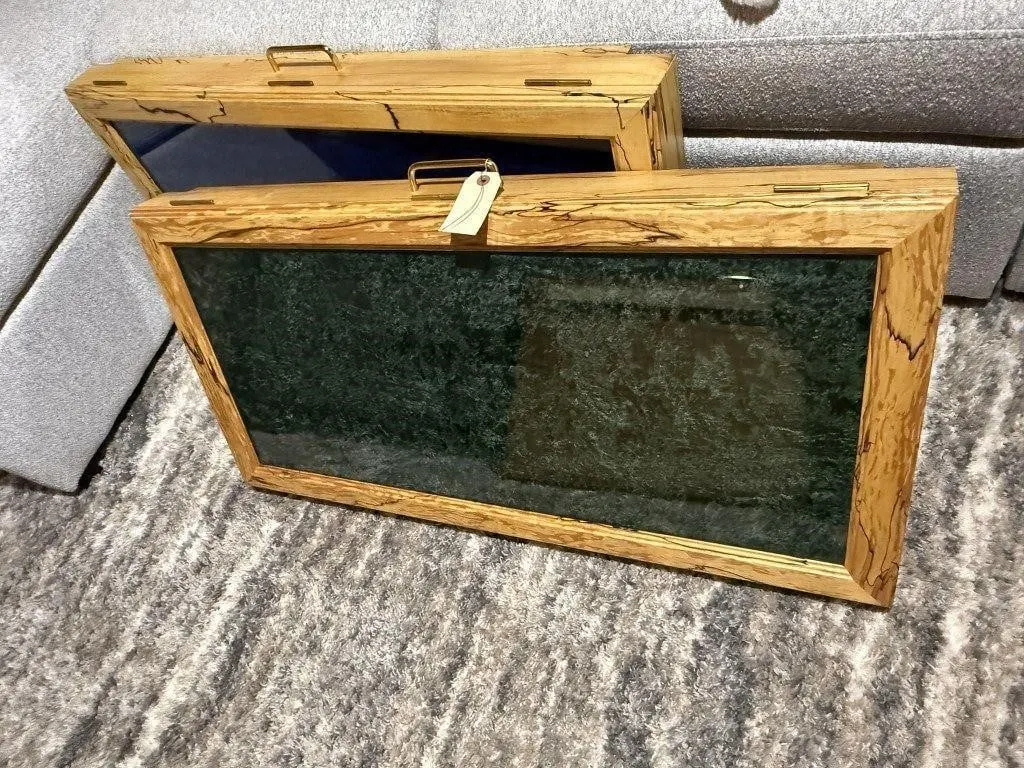 Matching display cases (2), no contents included