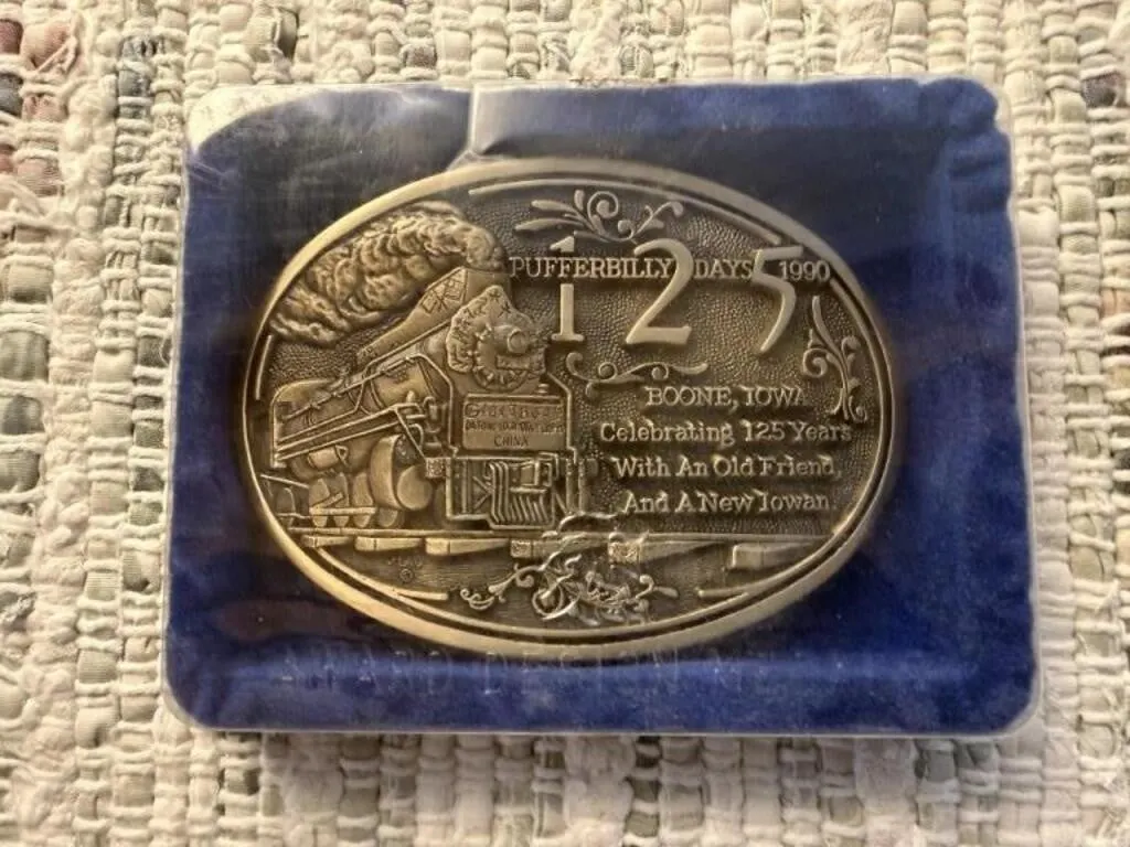 125th Pufferbilly Days Commemorative belt buckle