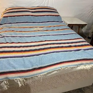 Boho wool blanket