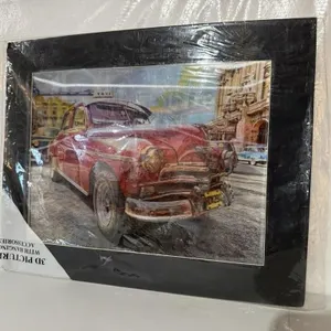Vintage car lenticular "3D" art print