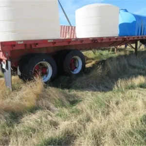 8' x 40' High Boy Trailer, wood deck,  S/N 467001