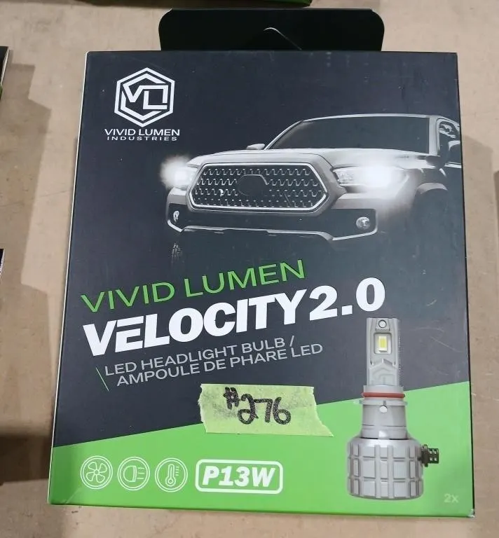 P13W Velocity 2.0 LED headlight bulbs, PN#20012