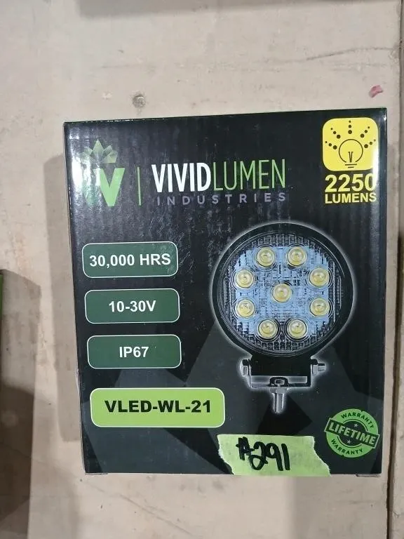 Industrial 4" Round LED work light flood, PN#