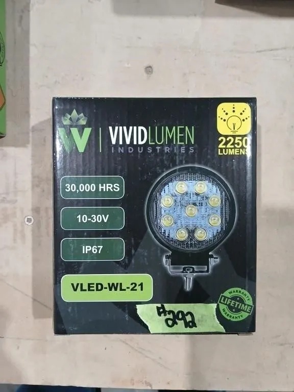 Industrial 4" Round LED work light flood, PN#