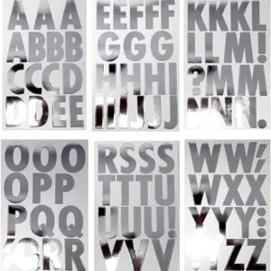 Lot of 2 - Big Font Alphabet Letter Stickers