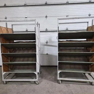 Pair of Mobile Carpeted Display Racks (Asset #6934-02)
 UNRESERVED