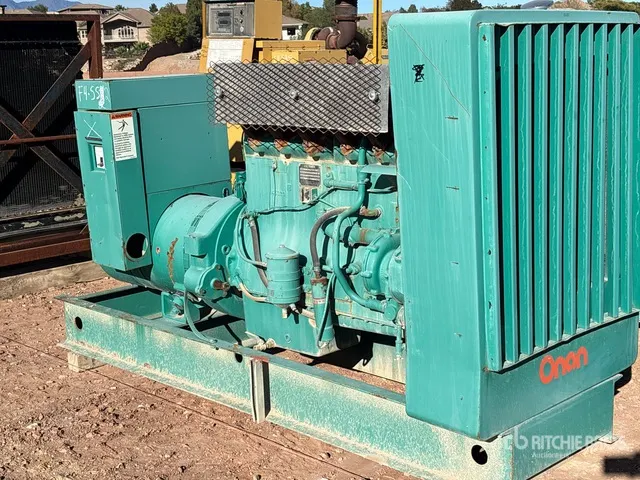 Onan 115 76 kW Skid-Mounted Generator Set (Inoperable)