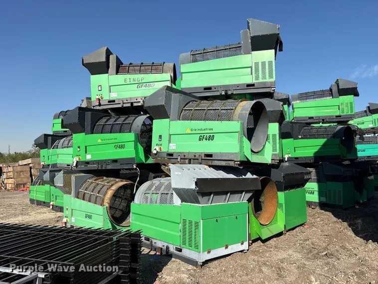 (12) Erie GF480 trommel screens