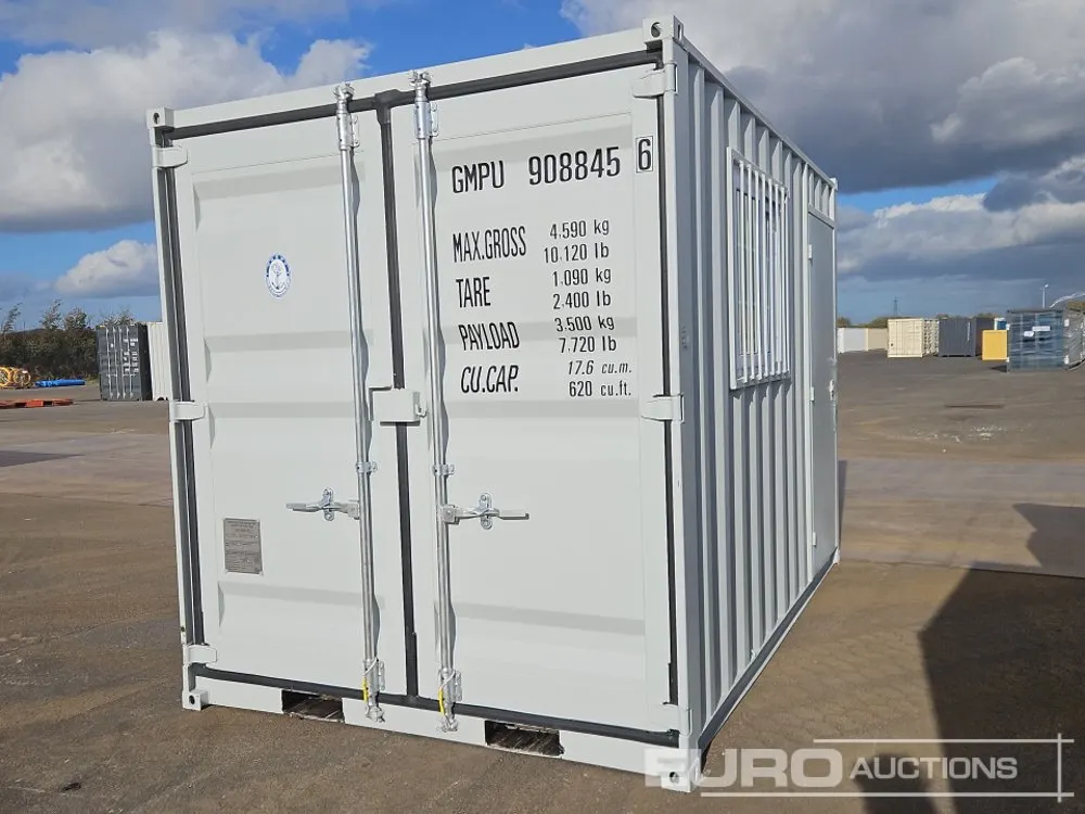 2026 12' x 7' Container, Side Door, End Door, Window (Cannot Be Reconsigned)