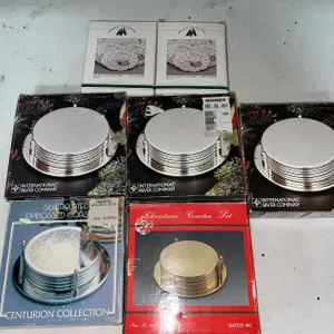 Silver Plated Coasters (T3)
