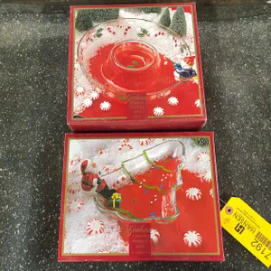 Glass Christmas Trays (T3)