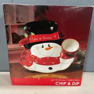 Snowman Chip and Dip Tray (T3)