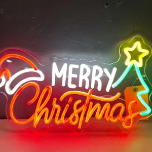 Merry Christmas LED Neon Style Sign (T6)