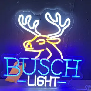 Busch Light Buck Deer LED Neon Style Sign (T6)