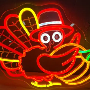 Thanksgiving Turkey LED Neon Style Sign (T6)