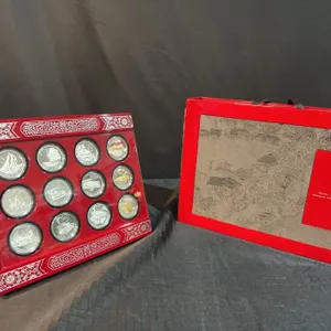 Royal Canadian Mint 2002 Transportation $20 Sterling Silver 12-Coin Set with Boxes and COAs