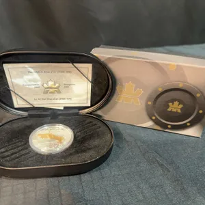 2003 Royal Canadian Mint $20 Proof Silver Coin HMCS Bras d'Or Gold-Plated 92.5% Silver