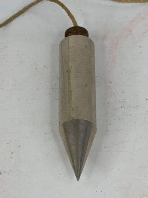 Steel Plumb Bob with String, 4 Inch Length