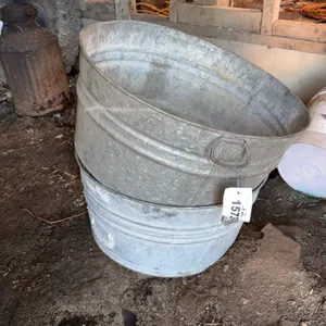 Galvanized Metal Tubs, 32" Diameter