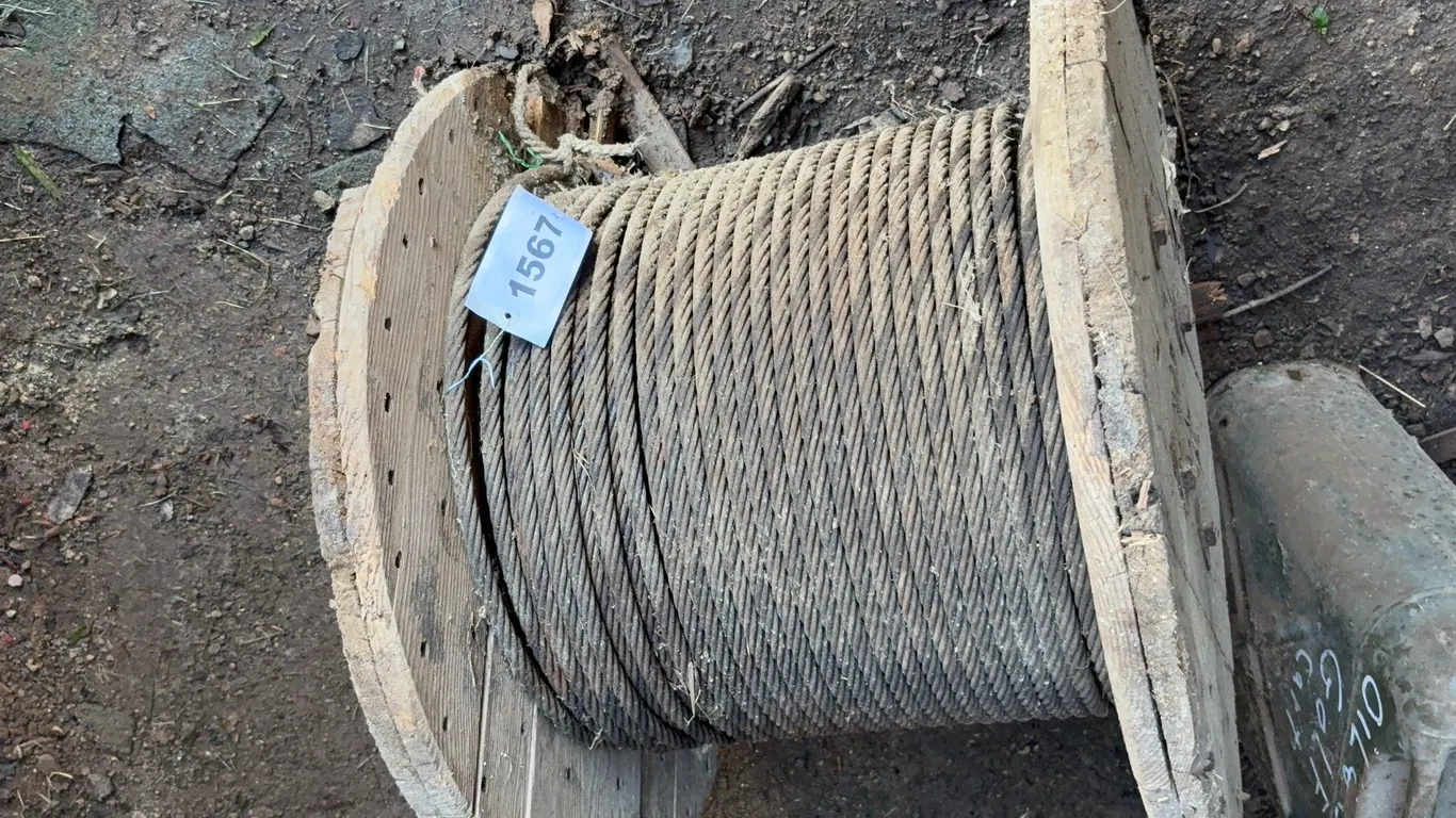 Steel Wire Rope on Wooden Spool