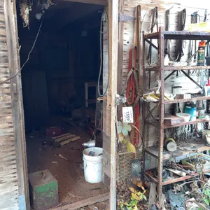 Garage Lot With Tools, Hardware, Shelving