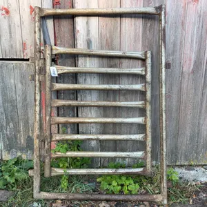 Metal Livestock Gate, 79 Inches Tall, with Hinges
