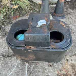 Black Poly Livestock Water Trough With Float Valve