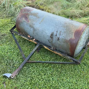 Steel Lawn Roller with Pull Handle