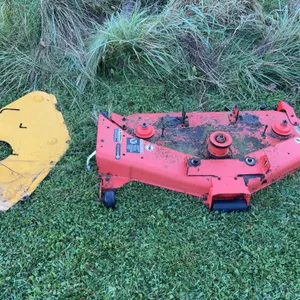 Kubota Mower Deck With Yellow Cover
