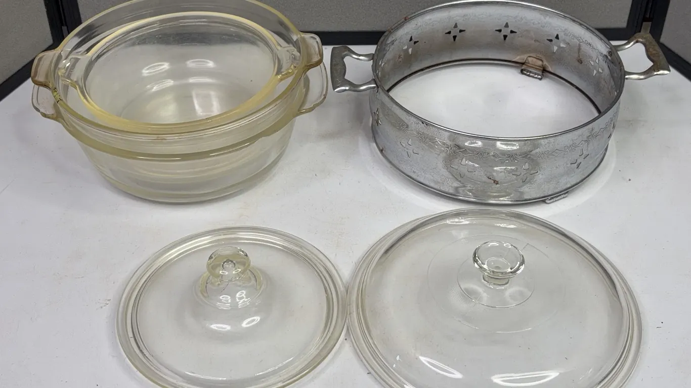 Fire-King Glass Casserole Dishes & Lids