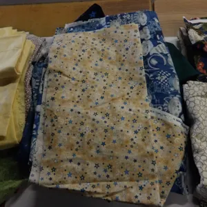 UNCLAIMED STORAGE:  ASSORTED SEWING MATERIAL AS PICTURED