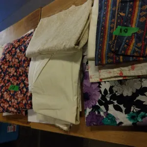 UNCLAIMED STORAGE:  ASSORTED SEWING MATERIAL AS PICTURED