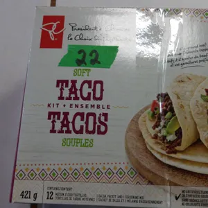 SHELF PULLS (AS IS):  BOX C/W  ORIGINAL SOFT TACO KITS, 1 KOREAN TACO KIT