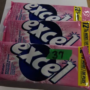 SHELF PULLS (AS IS):  EXALT BUBBLEMINT GUM (18 PACKAGES) - 3 BUNDLES