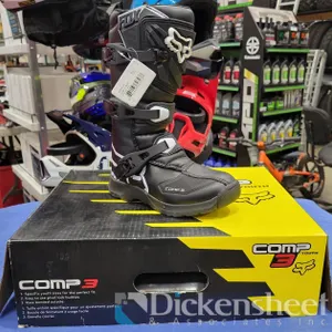 FOX COMP3 YOUTH SZ2 BOOTS, NEW IN BOX
