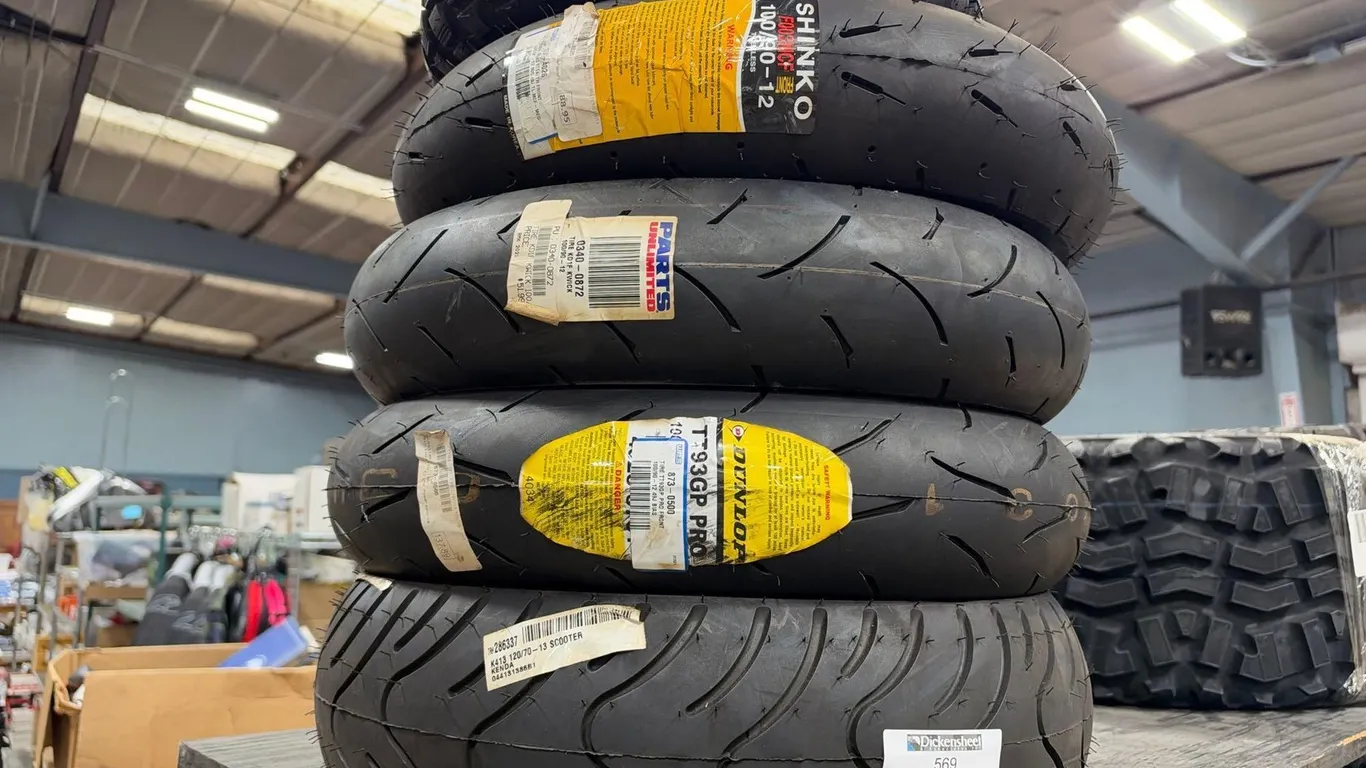 (5) ASSORTED MOTORCYCLE TIRES