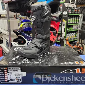 MOOSE RACING YOUTH SZ3 BOOTS, NEW IN BOX