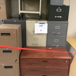 Filing Cabinets, Cart, and Bookshelves