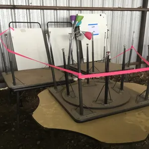 Easels, Tables, and Lamp