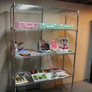 Chrome Wire Shelving Unit