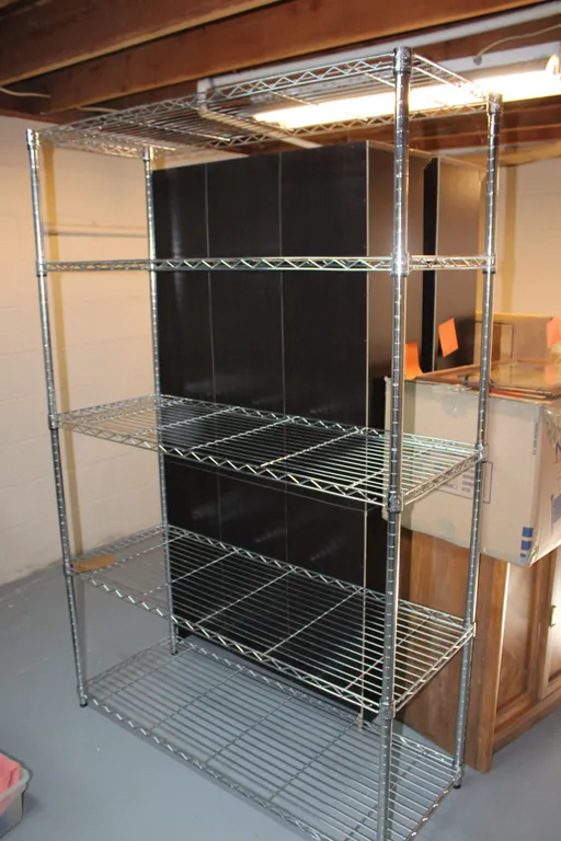 Chrome Wire Shelving Unit
