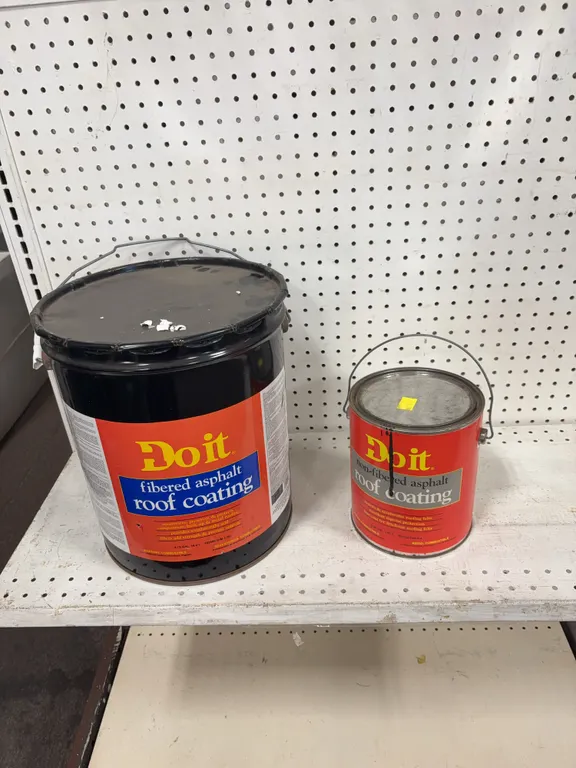 five red and non fibered roof coating