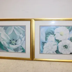 Georgia O'Keeffe "White Flower" and "Jimson Weed" Prints