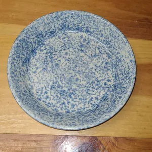 Robinson Ransbottom Spongeware Pie Plate Roseville Ohio