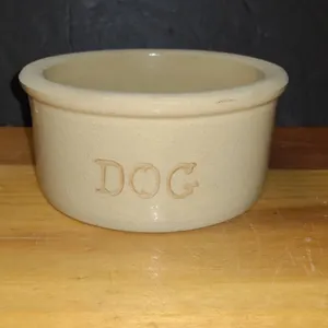 Robinson Ransbottom DOG Stoneware Crock Pet Bowl USA