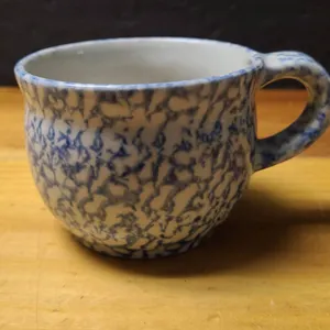 Crear Hebron Handmade Blue Spongeware Mug The Workshops