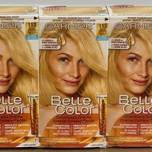 *NEW* Case of Garnier Belle Color #113 Extra Light Golden Blonde - Qty 24 Boxes