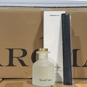 *NEW/FACTORY SEALED* NESTI CASA Reed Diffuser Sets, 28 Sets - Amber Sandalwood