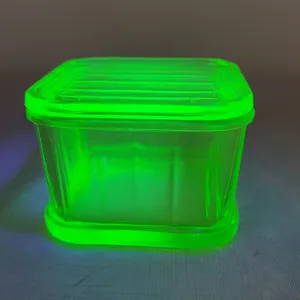 Green Depression Refrigerator Dish