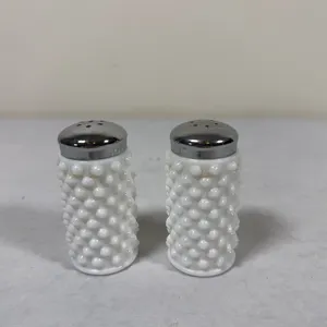 Fenton Milk Glass Hobnail Shakers
